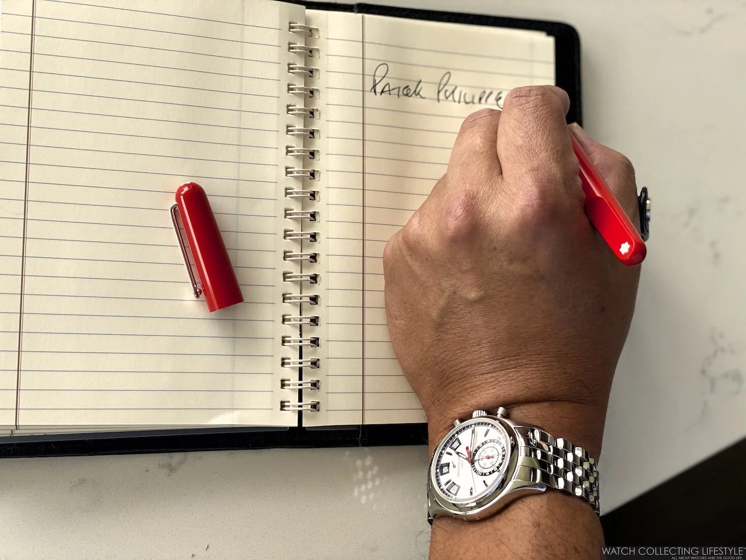 Montblanc marc top newson red